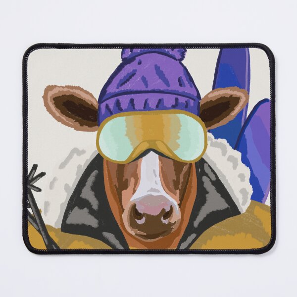Item preview, Funny Ski Cow Winter Animal designed and sold by KelseyNY.