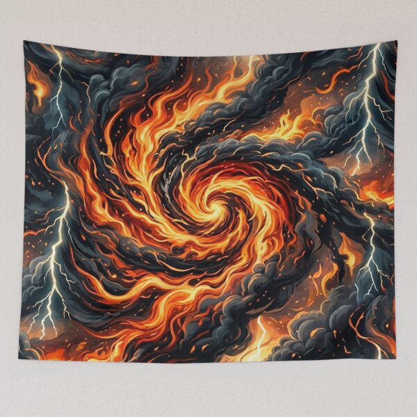Item preview, Elemental Vortex: Fire and Lightning Storm designed and sold by edstorebeaches.