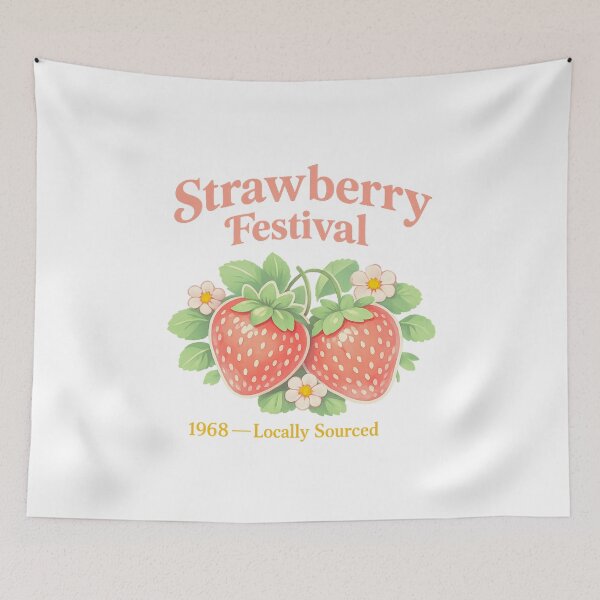 Item preview, Strawberry Festival 1968 Locally Sourced designed and sold by LuveraxArt.