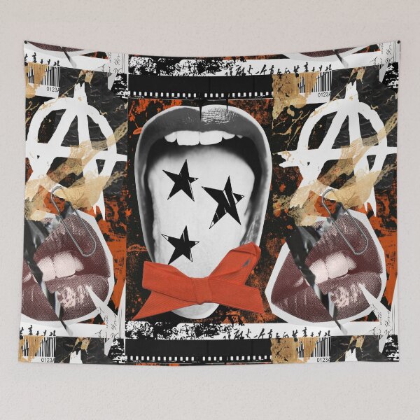 Item preview, Anarchist collage, 90s vibes design designed and sold by Deathcocoshots.
