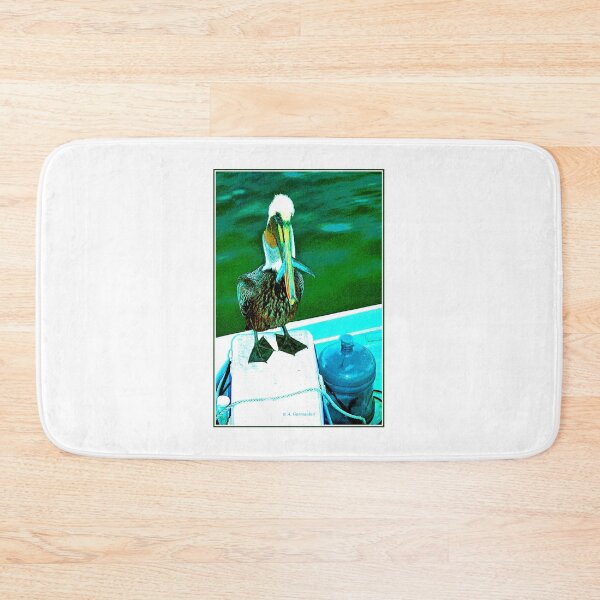 Item preview, Brown Pelican With Fish Tail Protruding from Pouch designed and sold by AMacGPhilly.