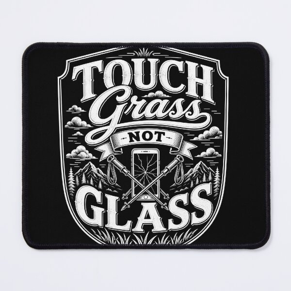 Item preview, Touch Grass Not Glass designed and sold by NeuralDraft.