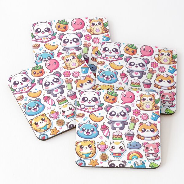 Item preview, Kawaii Sleeping Cat Sticker Cute Animal|Cute Puppy Dog Sticker Fluffy Pet Watercolor designed and sold by Luckangel.
