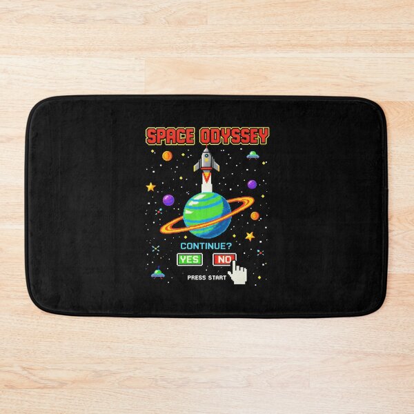 Item preview, Space Odyssey Retro Gaming T-Shirt - 8-Bit Pixel Art Rocket Arcade designed and sold by Cree8if.