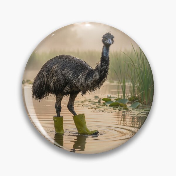 Item preview, Emu in Wellingtons designed and sold by Tridentulus.