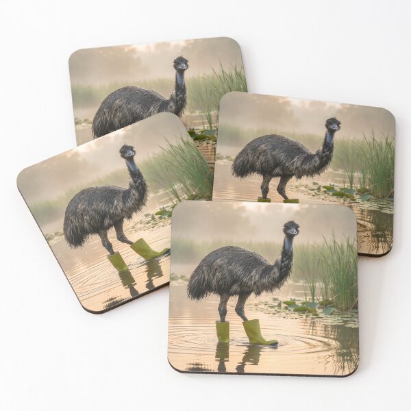 Item preview, Emu in Wellingtons designed and sold by Tridentulus.