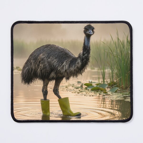 Item preview, Emu in Wellingtons designed and sold by Tridentulus.