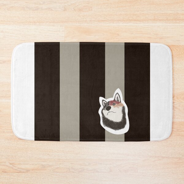 Item preview, Thick stripe (black,grege) with Shiba Inu designed and sold by ShibaCruise-On.