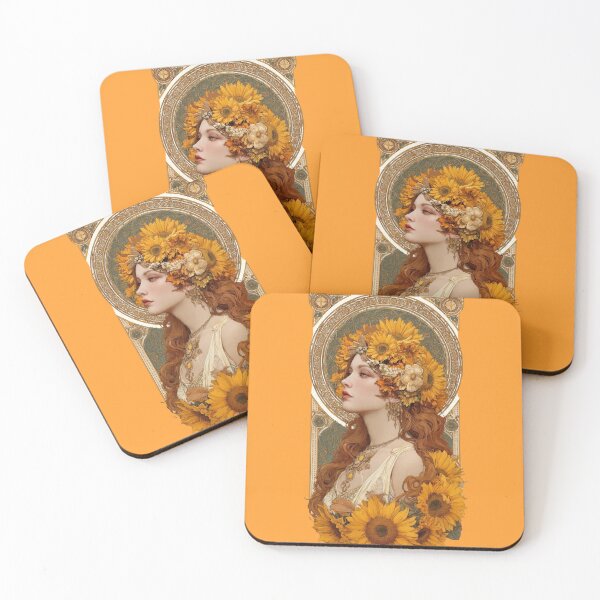 Item preview, Vintage 1950s Sunflower Pin-Up Girl Sticker – Golden Gingham Aesthetic designed and sold by SunPeachRetro.