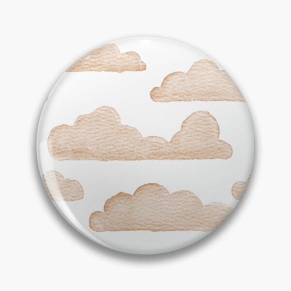 Item preview, Dreamtime Clouds Watercolor Pattern - Snow + Rust - No BG Texture designed and sold by Irene Estelle.