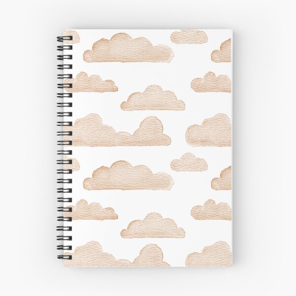 Item preview, Dreamtime Clouds Watercolor Pattern - Snow + Rust - No BG Texture designed and sold by Irene Estelle.