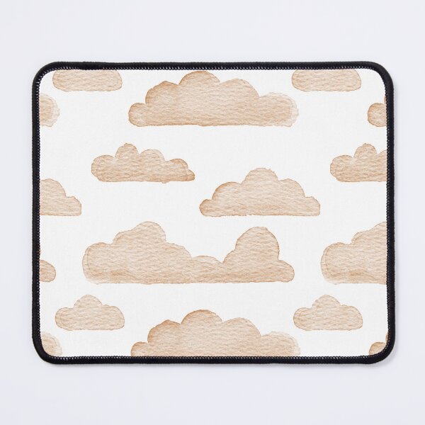 Item preview, Dreamtime Clouds Watercolor Pattern - Snow + Rust - No BG Texture designed and sold by Irene Estelle.