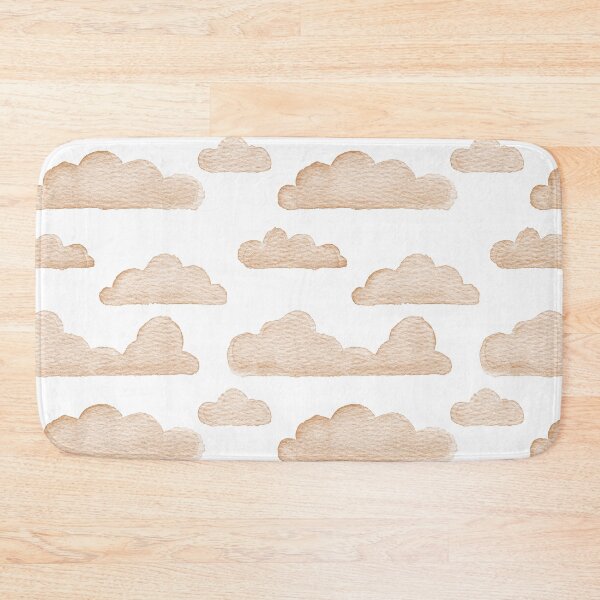 Item preview, Dreamtime Clouds Watercolor Pattern - Snow + Rust - No BG Texture designed and sold by Irene Estelle.
