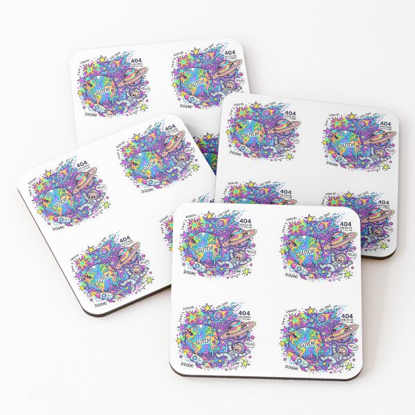 Item preview, 404 Universe Not Found - Cosmic Glitch Art designed and sold by CloudMente.