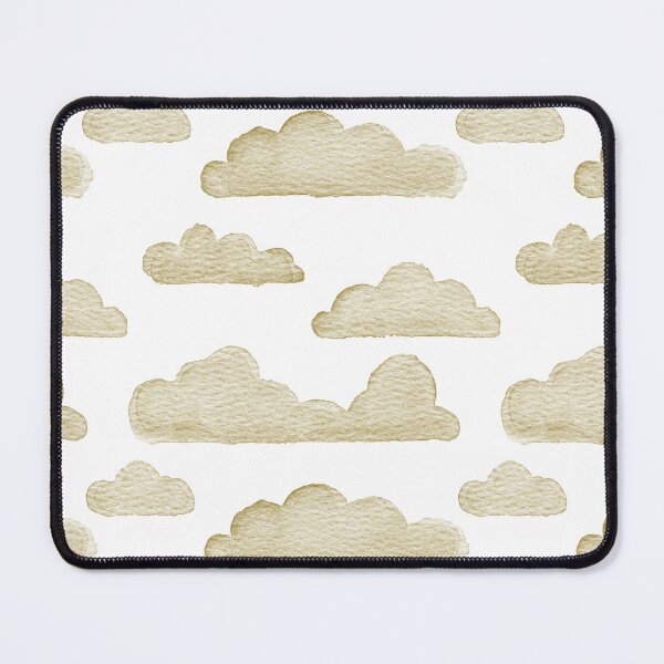 Item preview, Dreamtime Clouds Watercolor Pattern - Snow + Ochre - No BG Texture designed and sold by Irene Estelle.