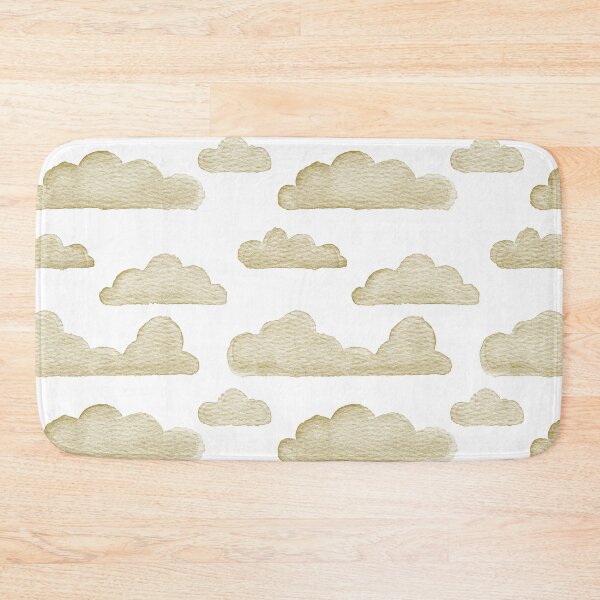 Item preview, Dreamtime Clouds Watercolor Pattern - Snow + Ochre - No BG Texture designed and sold by Irene Estelle.
