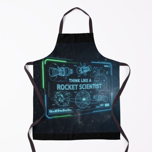 Item preview, Think Like a Rocket Scientist – Futuristic Space Tech Blueprint Design designed and sold by Altair_.