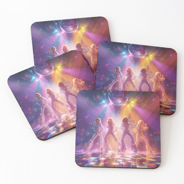 Item preview, ABBA Disco Lights Retro Pop Energy Illustration designed and sold by SHOCAMPOS DESIGNS .
