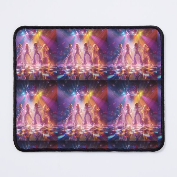 Item preview, ABBA Disco Lights Retro Pop Energy Illustration designed and sold by SHOCAMPOS DESIGNS .