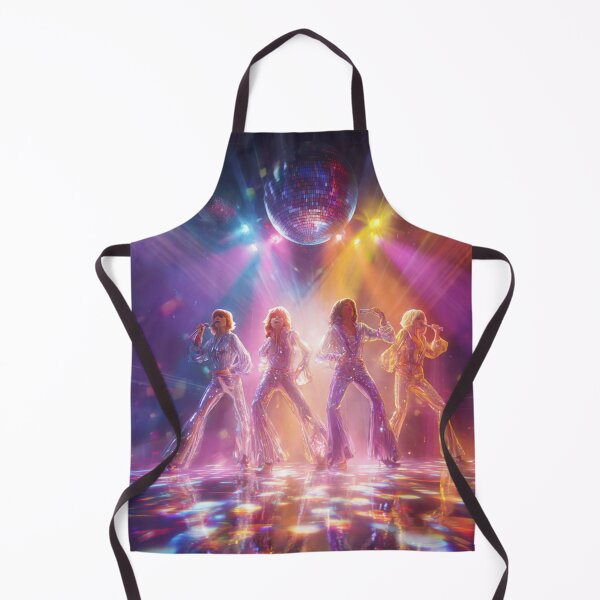 Item preview, ABBA Disco Lights Retro Pop Energy Illustration designed and sold by SHOCAMPOS DESIGNS .