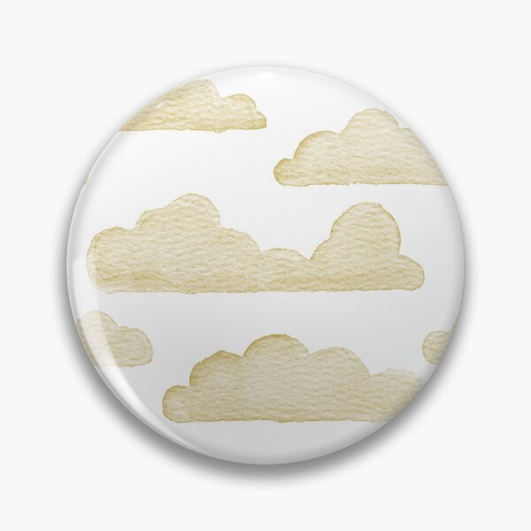 Item preview, Dreamtime Clouds Watercolor Pattern - Snow + Saffron - No BG Texture designed and sold by Irene Estelle.