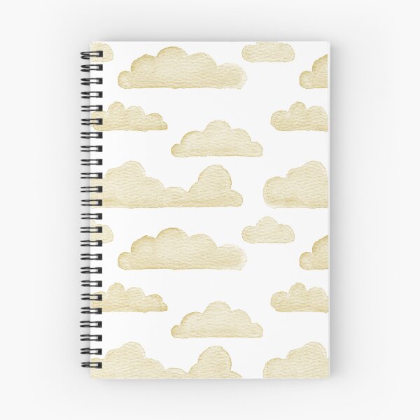 Item preview, Dreamtime Clouds Watercolor Pattern - Snow + Saffron - No BG Texture designed and sold by Irene Estelle.
