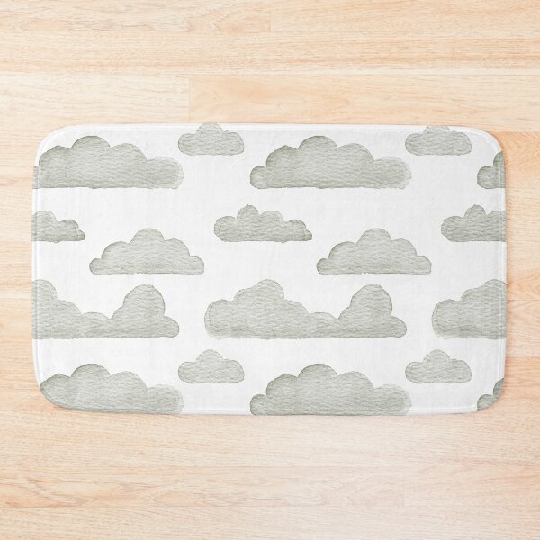 Item preview, Dreamtime Clouds Watercolor Pattern - Snow + Sage - No BG Texture designed and sold by Irene Estelle.