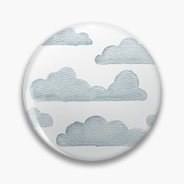 Item preview, Dreamtime Clouds Watercolor Pattern - Snow + Peacock - No BG Texture designed and sold by Irene Estelle.