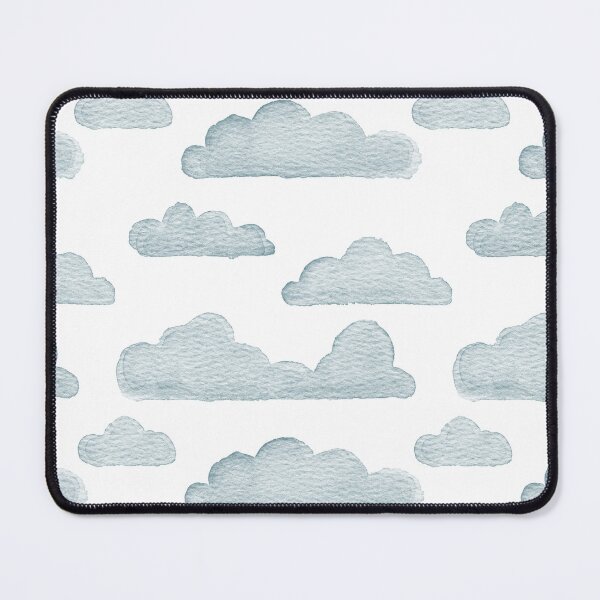 Item preview, Dreamtime Clouds Watercolor Pattern - Snow + Peacock - No BG Texture designed and sold by Irene Estelle.