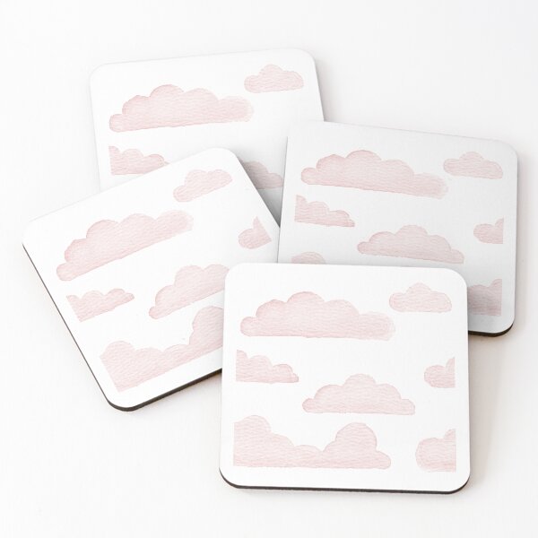 Item preview, Dreamtime Clouds Watercolor Pattern - Snow + Rose - No BG Texture designed and sold by Irene Estelle.