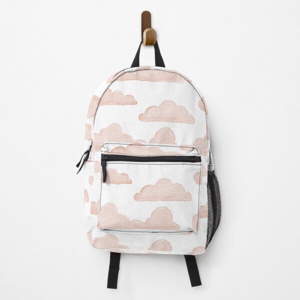 Item preview, Dreamtime Clouds Watercolor Pattern - Snow + Coral - No BG Texture designed and sold by Irene Estelle.