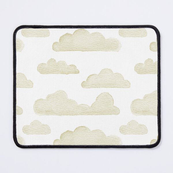 Item preview, Dreamtime Clouds Watercolor Pattern - Snow + Gold - No BG Texture designed and sold by Irene Estelle.