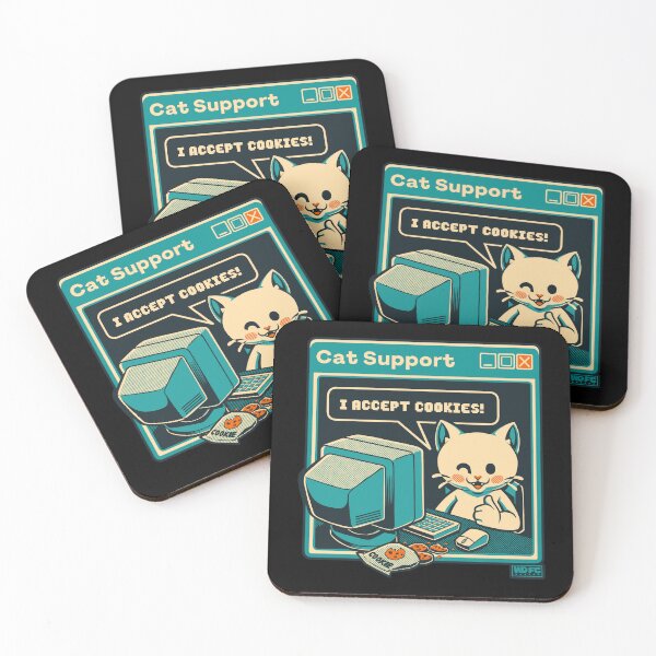 Item preview, Tech Support I Accept Cookies Cat designed and sold by World Domination For Cats ®.