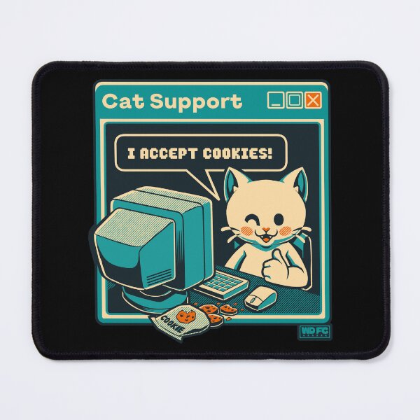 Item preview, Tech Support I Accept Cookies Cat designed and sold by World Domination For Cats ®.