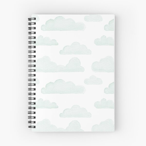 Item preview, Dreamtime Clouds Watercolor Pattern - Snow + Mint - No BG Texture designed and sold by Irene Estelle.