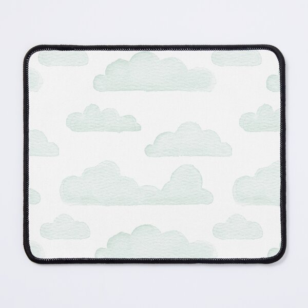 Item preview, Dreamtime Clouds Watercolor Pattern - Snow + Mint - No BG Texture designed and sold by Irene Estelle.