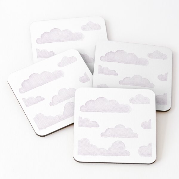 Item preview, Dreamtime Clouds Watercolor Pattern - Snow + Dust - No BG Texture designed and sold by Irene Estelle.