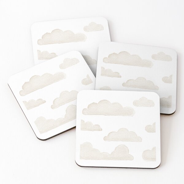Item preview, Dreamtime Clouds Watercolor Pattern - Snow + Dove - No BG Texture designed and sold by Irene Estelle.