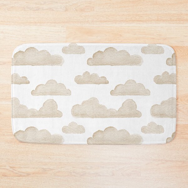 Item preview, Dreamtime Clouds Watercolor Pattern - Snow + Fawn - No BG Texture designed and sold by Irene Estelle.