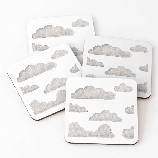 Item preview, Dreamtime Clouds Watercolor Pattern - Snow + Earth - No BG Texture designed and sold by Irene Estelle.