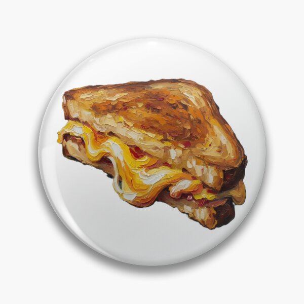 Item preview, Grilled Cheese Colorful Acrylic Pour Palette Knife Art designed and sold by GymTanLaundry.