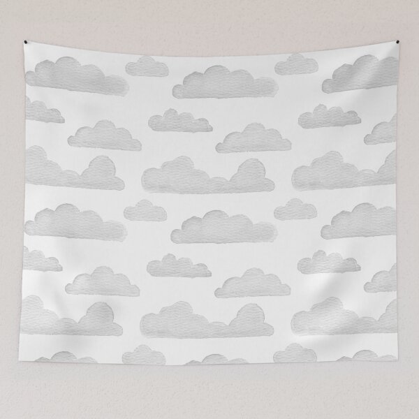 Item preview, Dreamtime Clouds Watercolor Pattern - Snow + Fog - No BG Texture designed and sold by Irene Estelle.
