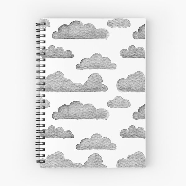 Item preview, Dreamtime Clouds Watercolor Pattern - Snow + Coal - No BG Texture designed and sold by Irene Estelle.