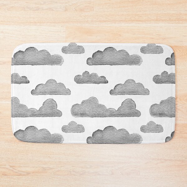 Item preview, Dreamtime Clouds Watercolor Pattern - Snow + Coal - No BG Texture designed and sold by Irene Estelle.