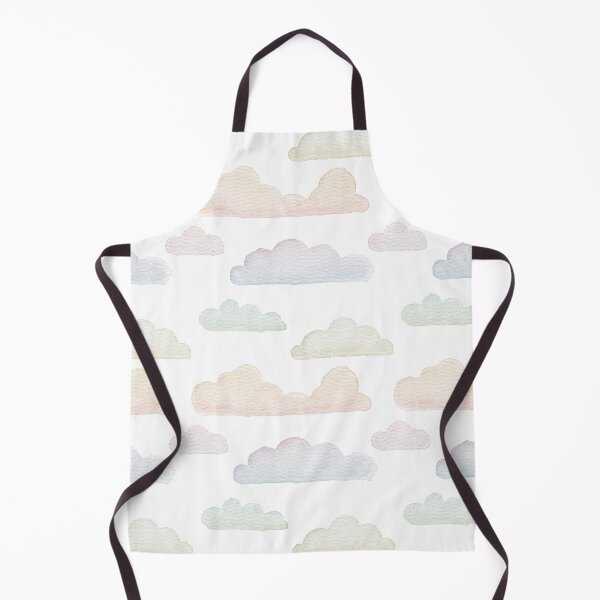 Item preview, Dreamtime Clouds Watercolor Pattern - Snow + Rainbow Sorbet - No BG Texture designed and sold by Irene Estelle.