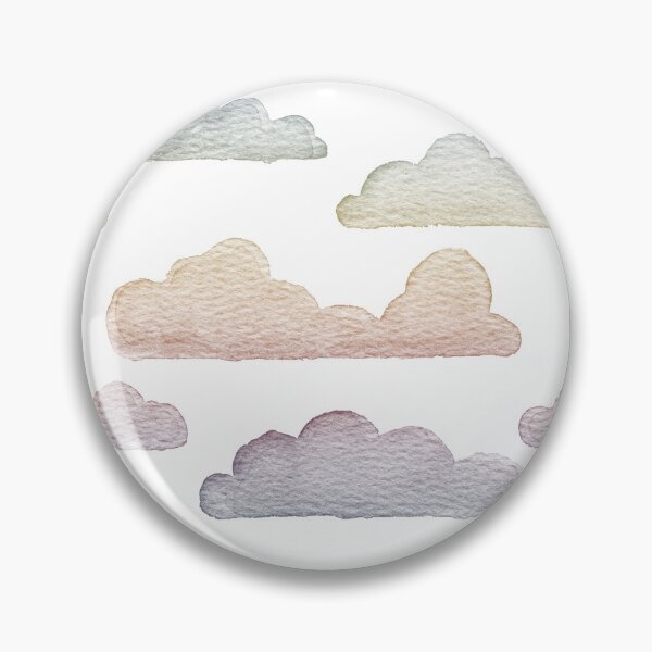 Item preview, Dreamtime Clouds Watercolor Pattern - Snow + Rainbow Sunset - No BG Texture designed and sold by Irene Estelle.