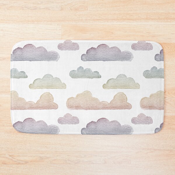 Item preview, Dreamtime Clouds Watercolor Pattern - Snow + Rainbow Sunset - No BG Texture designed and sold by Irene Estelle.