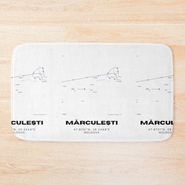 Item preview, Mărculeşti Moldova Map Art | Minimal Street Map Poster | Travel Wall Decor designed and sold by RM-Journey.
