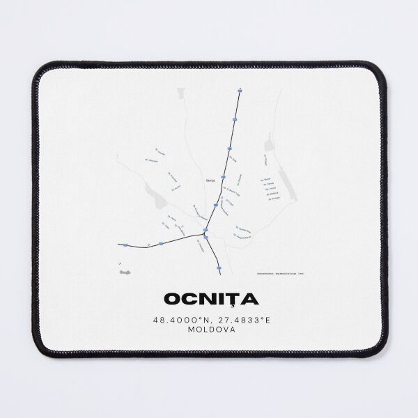 Item preview, Ocniţa Moldova Map Art Print | Minimalist Street Map Poster | Travel Decor designed and sold by RM-Journey.