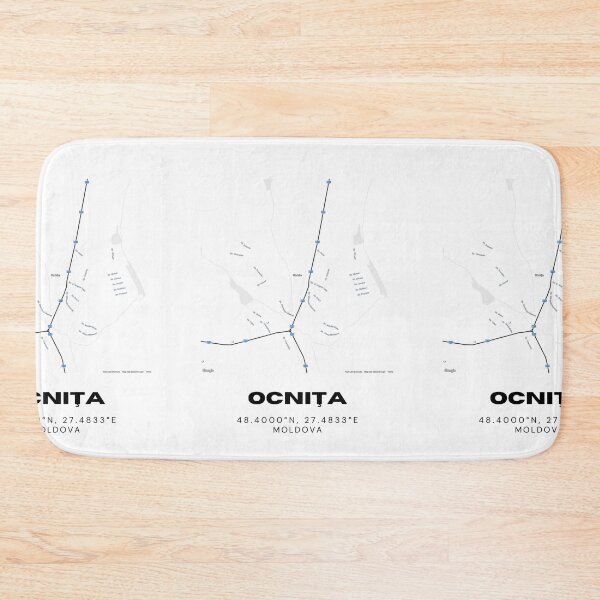 Item preview, Ocniţa Moldova Map Art Print | Minimalist Street Map Poster | Travel Decor designed and sold by RM-Journey.